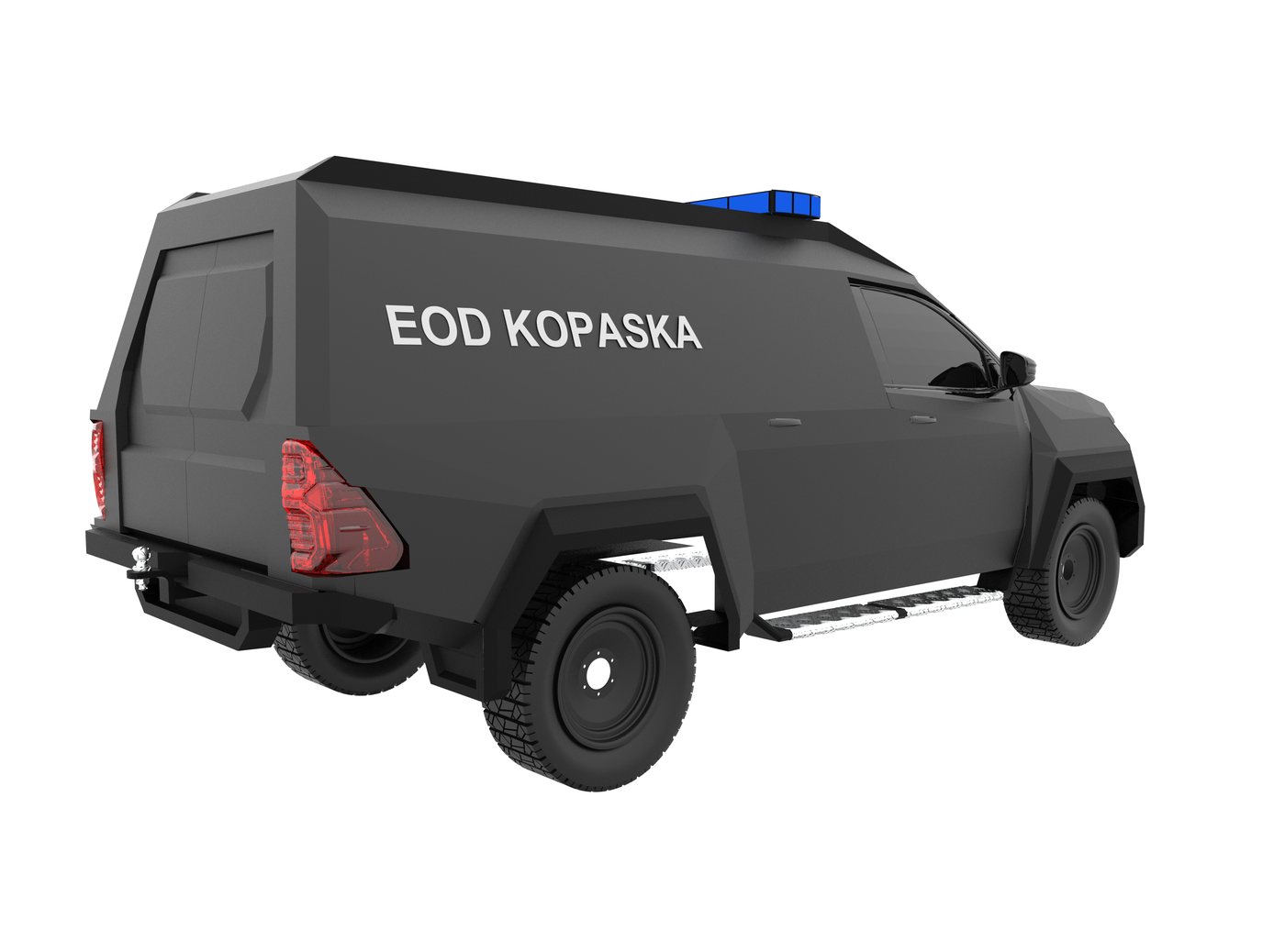 Render desain bodi & livery kendaraan EOD Kopaska