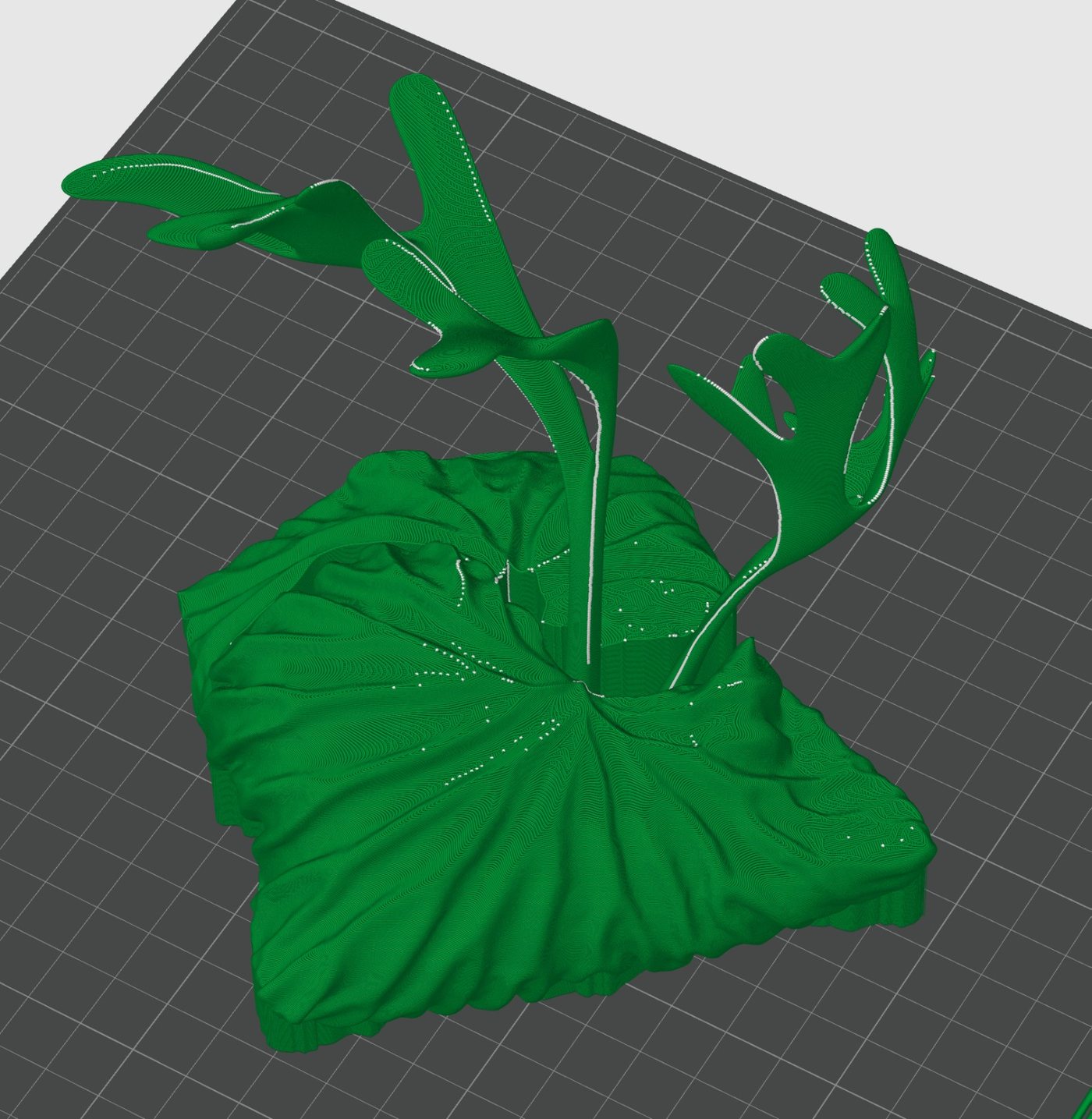 Persiapan cetak 3D objek desain — tampilan slicer