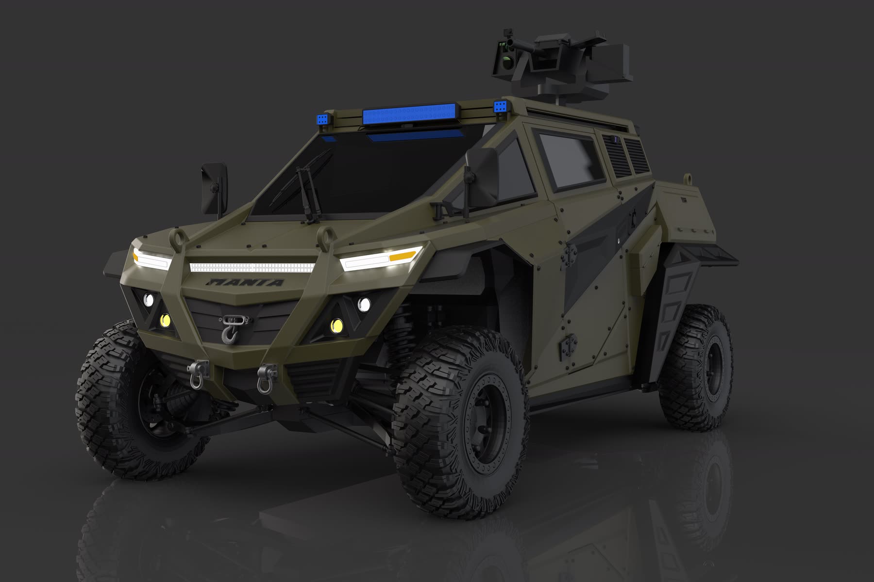 MANTA EV — kendaraan militer listrik 4x4 rancangan Pepi Saepudin